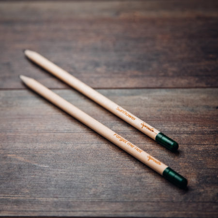 Set of 2 Meminto pencil with flower seed